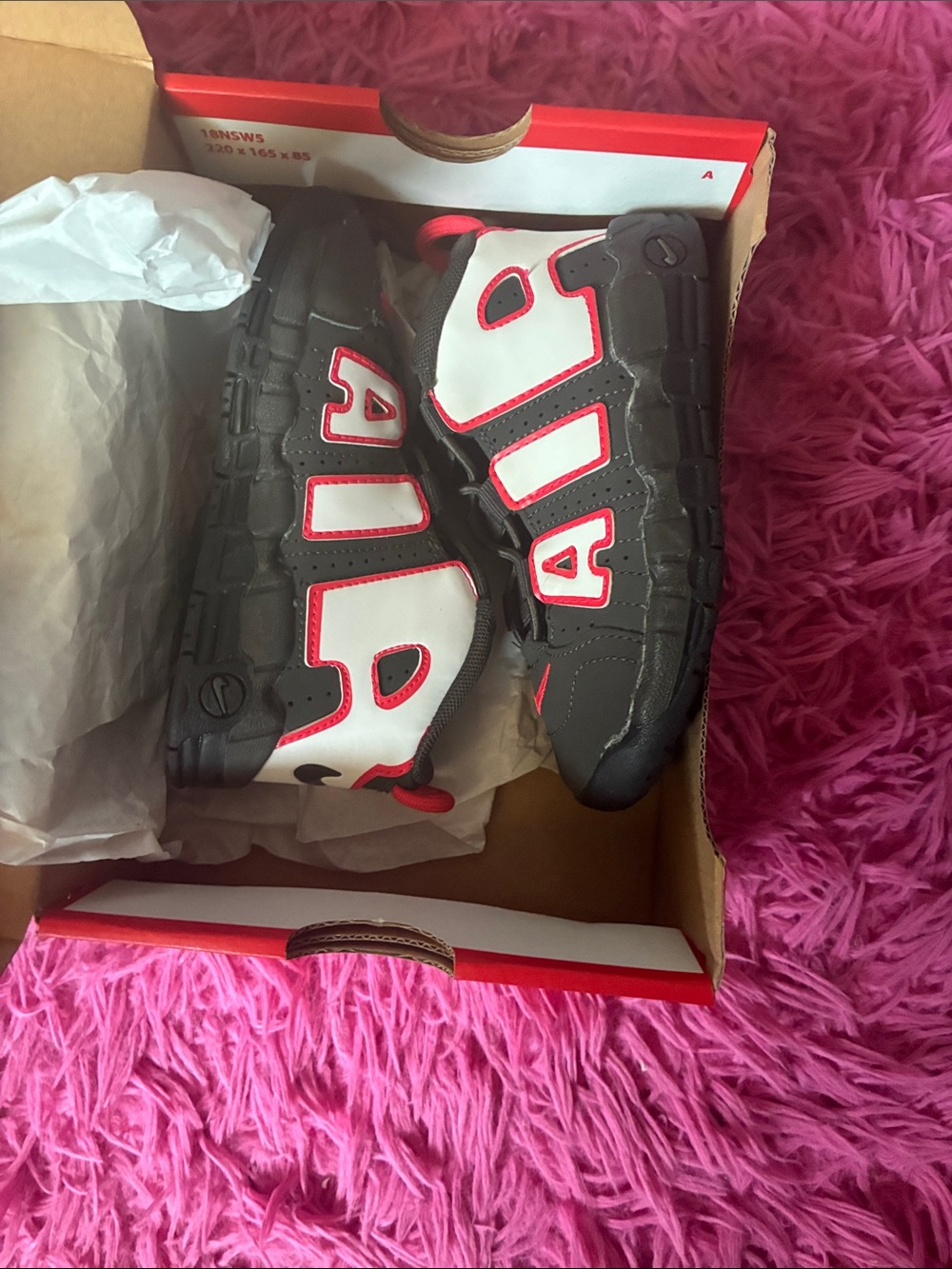 Toddler Nike Uptempo Black and White